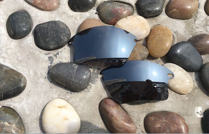 Kampire polariserede erstatningslinser til hurtig jakke xl solbriller - flere muligheder: Lys sølv
