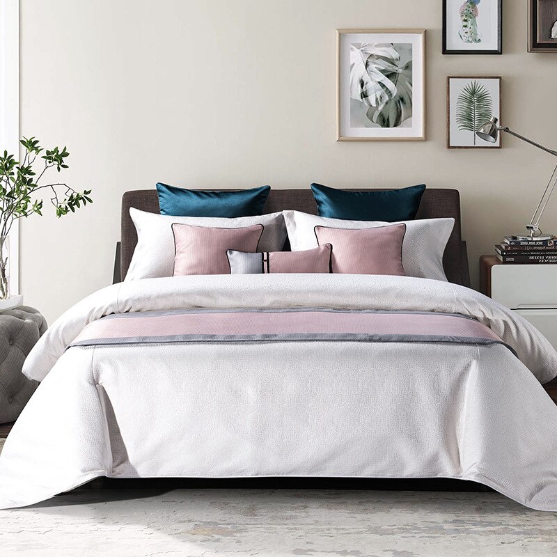 chemin de lit rose pour la maison hôtel chemin de Table lit-coureur 60x240cm P82