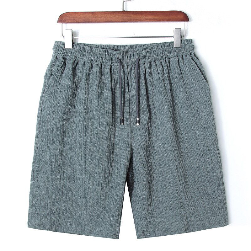 Grand short pour hommes, grande taille 10xl 11xl 12xl, en lin, extensible, sport, décontracté, ample, 52 54, noir, été: the photo color / 12XL-150-160KG