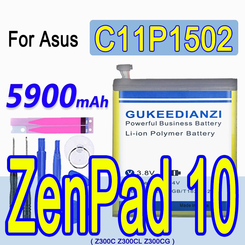 5900 Mah C11P1502 Batterij Voor Asus Zenpad 10 Z300C Z300CL Z300CG Vervanging Tabletten Pc Batterijen Voor Asus Z300CG