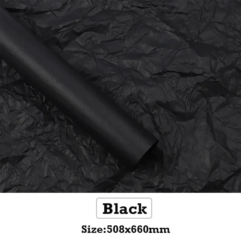 10 Uds. De papel para envolver flores de 50x66cm, ramo de flores, papel para manualidades DIY, suministros de embalaje de para de boda, cumpleaños, Baby Shower: Caqui oscuro