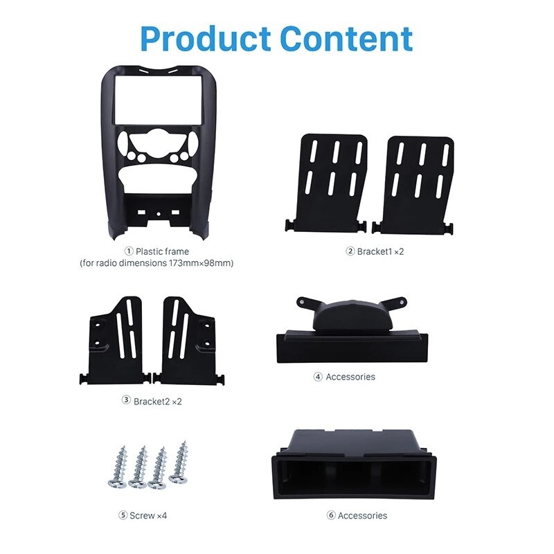 Reproductor de DVD y Radio para coche, Kit de instalación de Panel embellecedor, Marco Fascia, 2 Din, para BMW Mini Cooper R55 R56 R57
