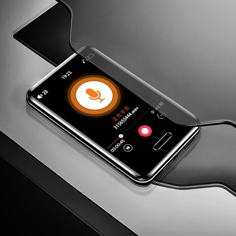 KLW-REPRODUCTOR DE vídeo y música Mp3 MP4, pantalla táctil a Color TFT de 2,8 pulgadas, sin pérdidas, Altavoz Bluetooth incorporado, memoria Flash, Radio FM