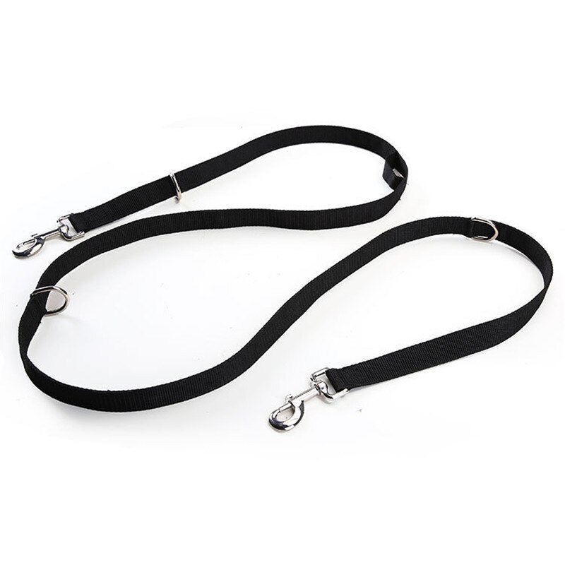 Correa reflectante ajustable para perro, correas de manos libres para caminar, a prueba de explosiones, suministros para mascotas: Black 2.5x200cm