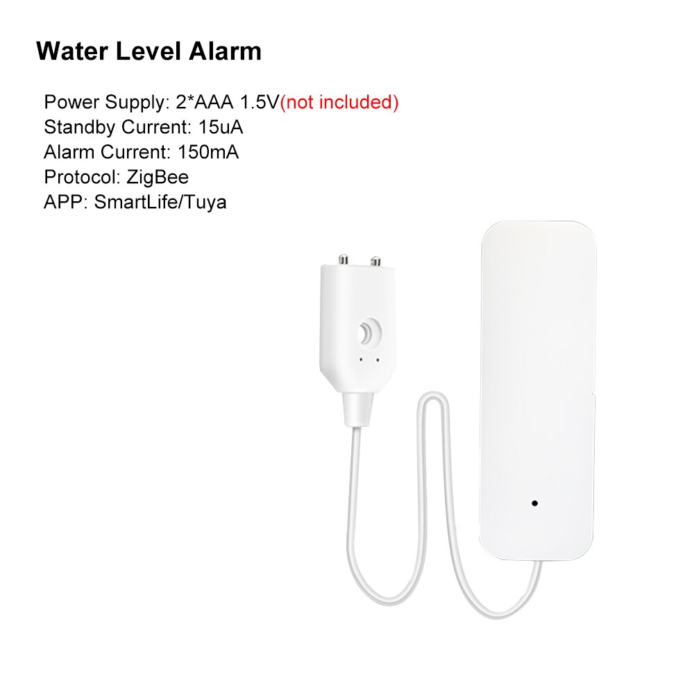 Tuya Zigbee Smart Home Water Leak Sensor Wireless Flooding Detector Water Leakage Detection Alert Water Level Overflow Alarm