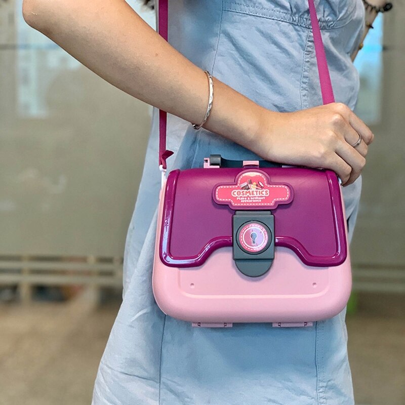 Mädchen-simulationsküche mit realistischen Mini-lebensmitteln, Hamburger-Rucksack, multifunktionales küchenspielzeug, tragbar, pädagogisch wertvoll