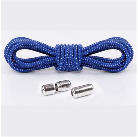 1Pair Elastic Locking Shoelaces Round No Tie Shoe Laces Kids Adult Sneakers Shoelaces Fast Lazy Shoe Lace Shoestrings: dark blue