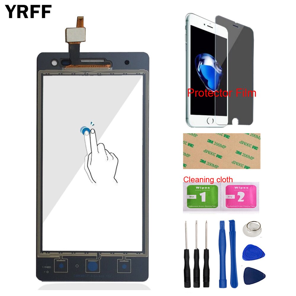 Puhelin kosketus zte blade  gf3 t320 v831 kosketusnäyttö digitoija etulasi paneeli ulompi linssin tunnistin työkalut suojakalvo liima