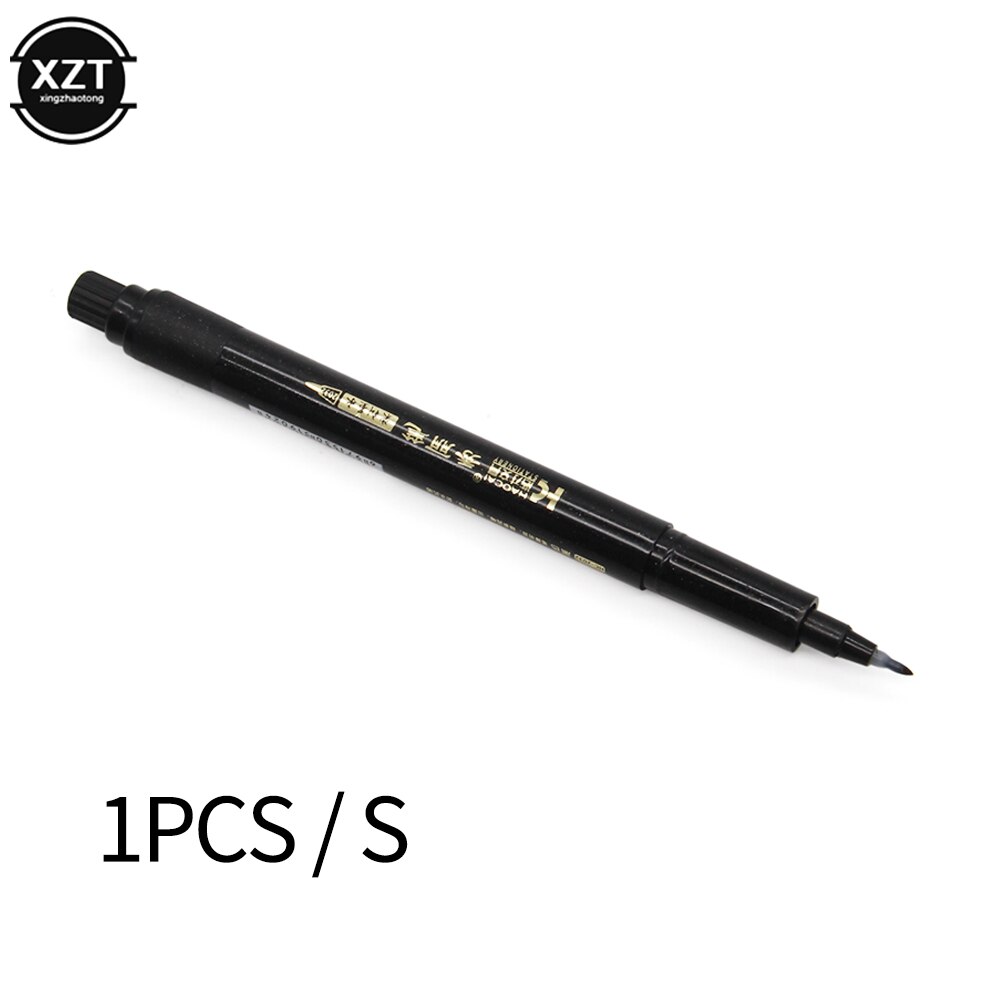 Brush Pen Calligraphy Lettering Writing Pen Chinese Words Learning Stationery StudentArt Drawing Marker Pens School Supplies: white