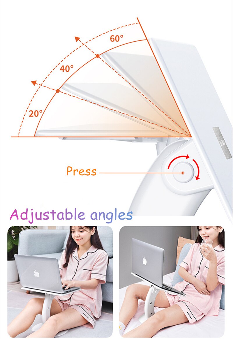 Multifunction Laptop Stand Angle Adjustable Reading Book Bracket Desktop Notebook Riser Holder Lapdesk laptop stand for bed