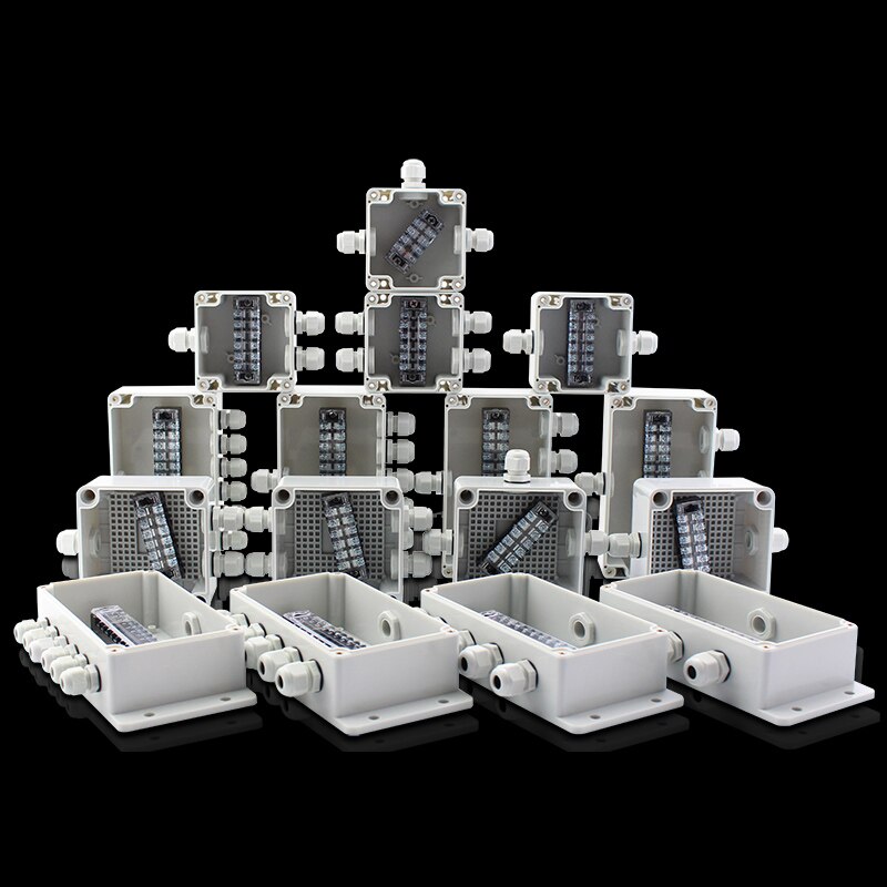 2pcs Waterproof junction box with terminal industrial household rainproof TB block outdoor street light