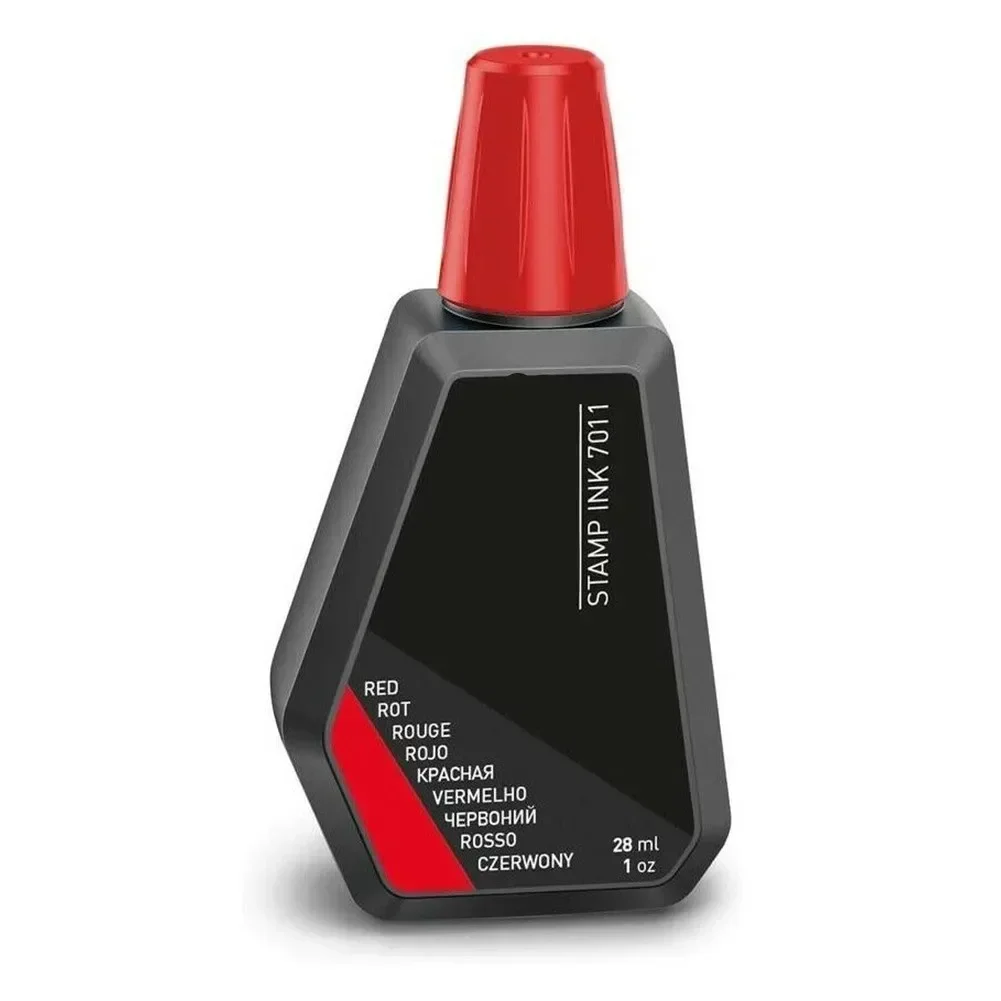 1pcs For Trodat 7011 Back Ink 28-Ml Hygroscopic Re-Ink All Handprint Pad Red, Blue, Black, Green, Purple 5 Colors Hand Tools: Yellow
