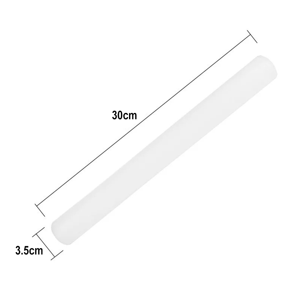 23cm 30cm 33cm 50cm Plastic Dough Roller Handmade Pin Sugar Cake Dough Roller Stick DIY Bakeware Rolling Pin Pastry Baking Tool: 30cm