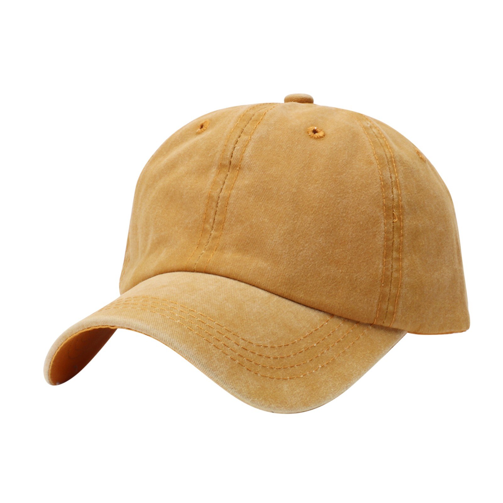 7 Kleuren Gewassen Katoen Board Kids Baseball Cap Kinderen Hiphop Jongens Meisjes Hoed Voor 3 4 5 6 7 8 Jaar Oud: Yellow