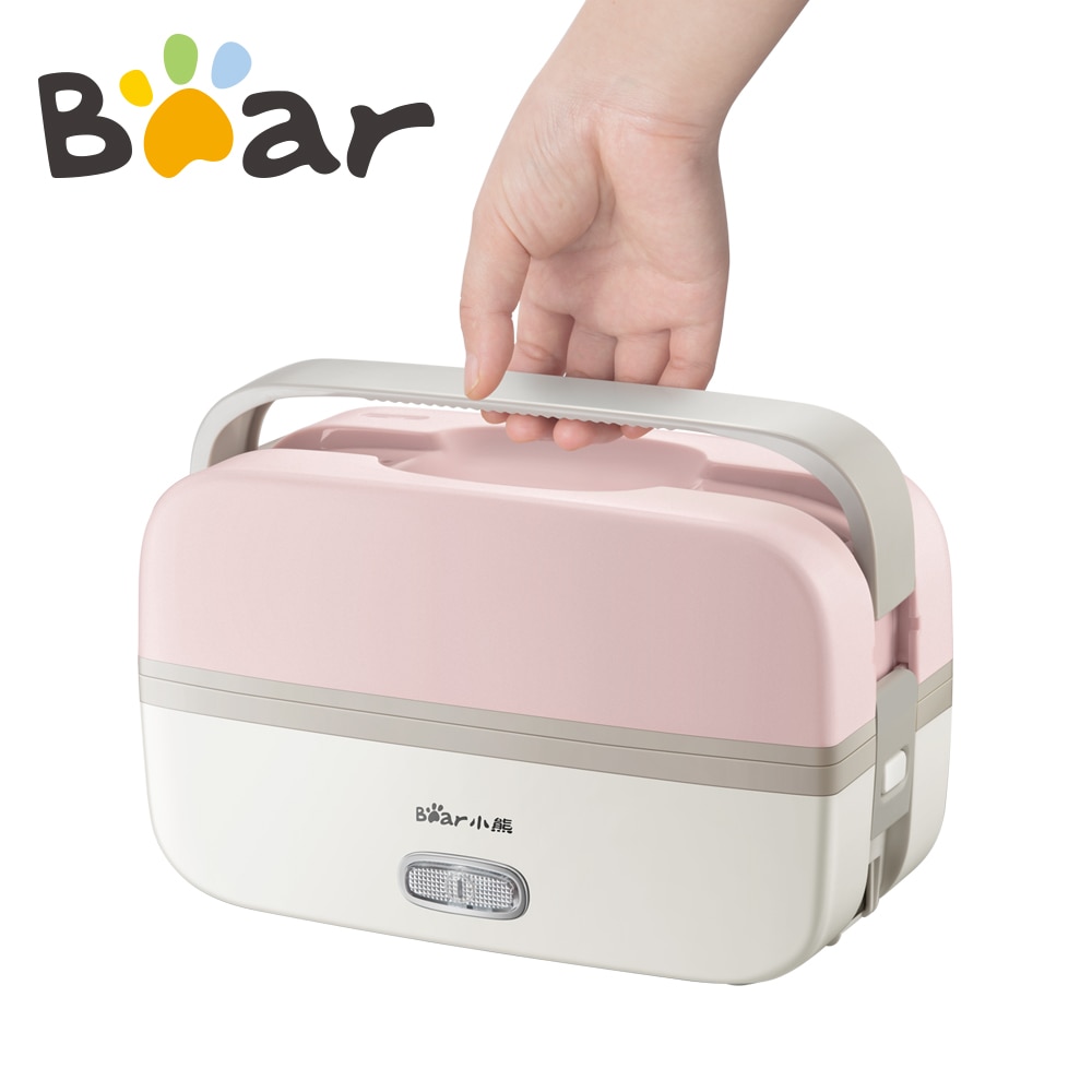 Bear Electric Heated Lunch Box Mini Rice Cooker Portable Heating Cooking Pot Multi Stainless Steel Inner Bento Box Food Warmer