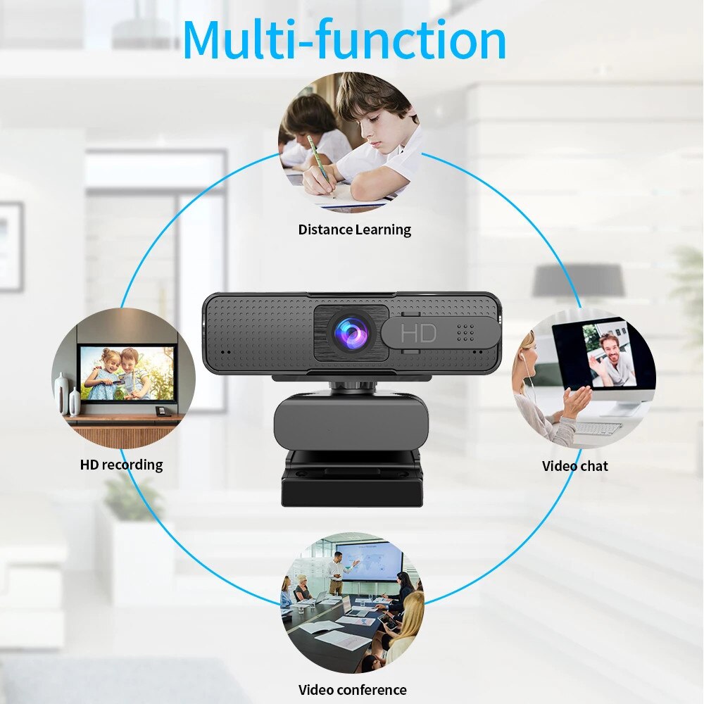 H701 HD USB Webcam Support Autofocus Web Camera 1080P For Computer Live Online Teaching Video Calling with Microphone Camera