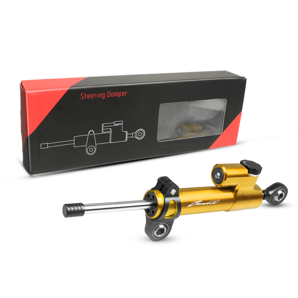 Pour SUZUKI BANDIT GSF 250 600 600S 650 650S 650N 1200 1250 Bandit universel moto CNC réglable direction amortisseur stabilisateur: Black-Gold