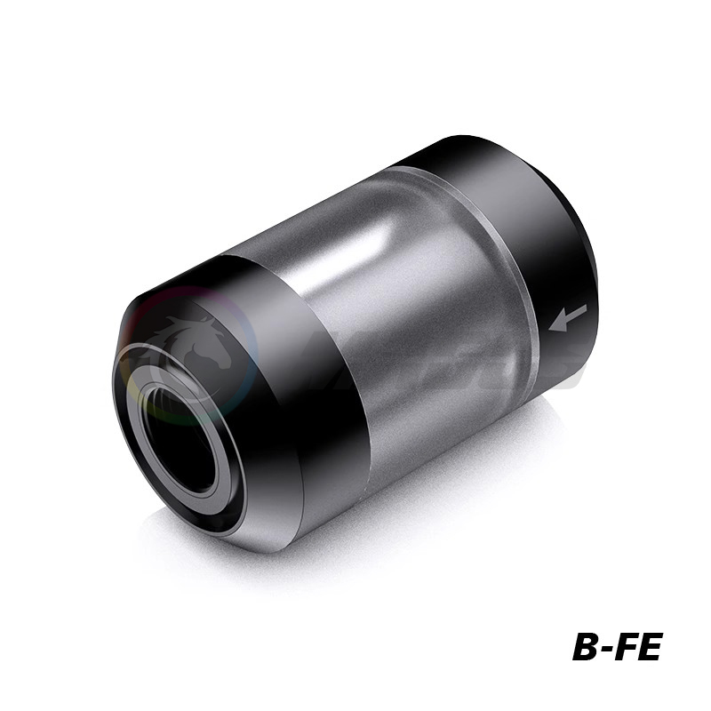 B-FE-Wasserkühlungsfilter aus Metall mit hoher Durchflussrate und geringer Wasserbeständigkeit, 0,058 mm Loch, DIY G1/4'' Gewinde, 250 Mesh Filternetz: green