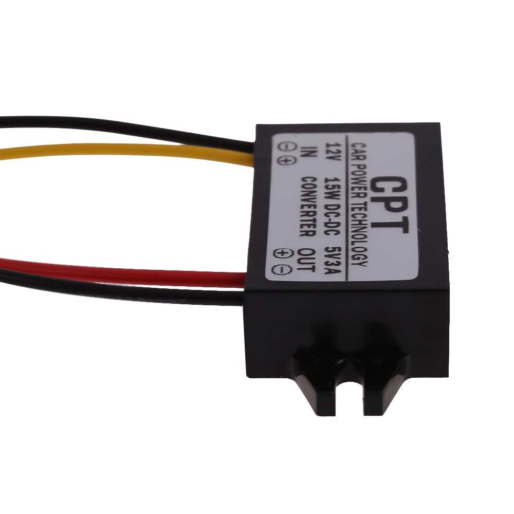 DC zu DC Converter Regler 12V zu 5V 3A 15W Auto Auto Power Converter Adapter für Carcorder navigation Audio Radio Zubehör