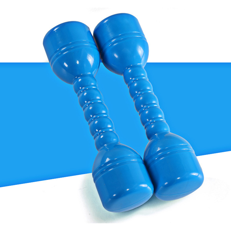 Mancuernas de juguete para niños, juego de mancuernas de plástico ABS para Fitness, culturismo, casa, equipo de ejercicio Morning: Blue 100g