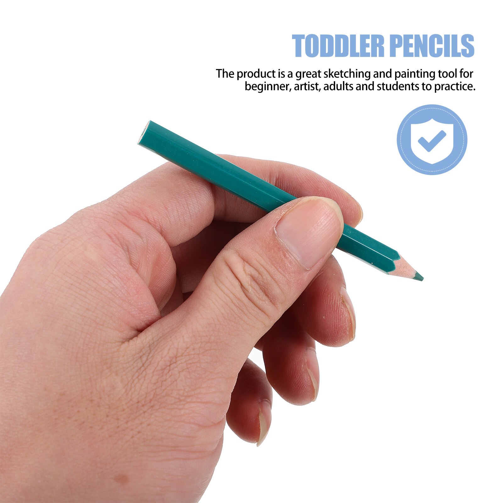 108Pcs Portable Kids Writing Pencils Plastic Pencils for Toddlers Writing Learning Pencils for Children