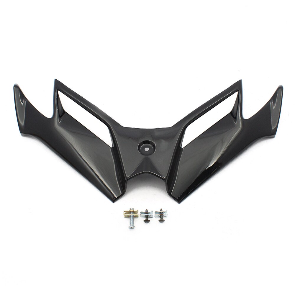 Motorcycle Front Aerodynamics Winglet Fairing For Kawasaki Ninja 250 300 Look ABS Plastic: Black