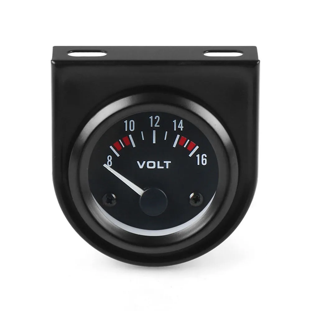 Car Gauge 12V Universal Voltmeter 52mm Automotive Voltage Meter 8-16V Car Gauge Car Voltmeter: Default Title