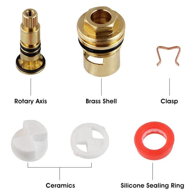 1 Paar Vervangende Kleppen Voor Badkamer Hardware Accessoires Keramische Ventiel Dubbele Tand Keramische Onderdelen Kraan Reparatie Onderdelen