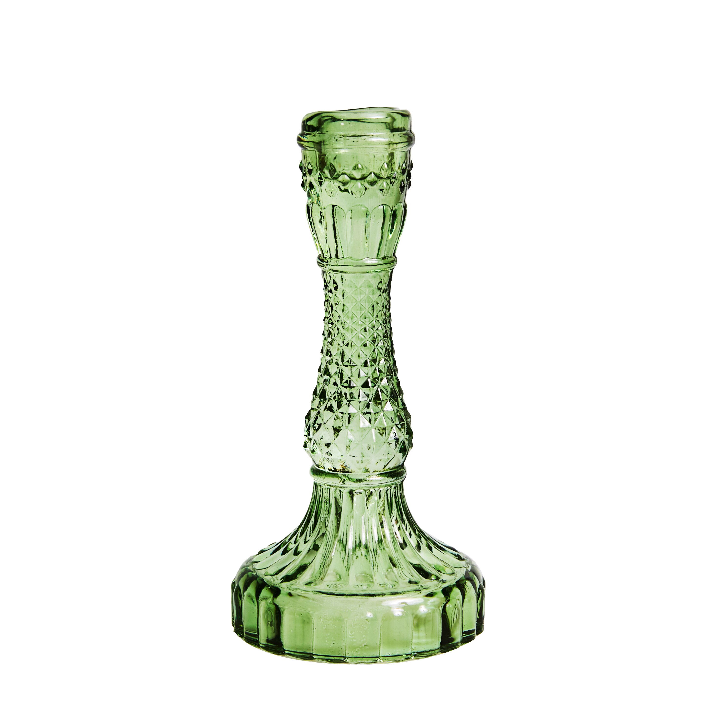 Vintage kristall ljushållare dekoration bröllopsbord kristall ljusställ kristall kandelaber avsmalnande hållare: 17cm gröna