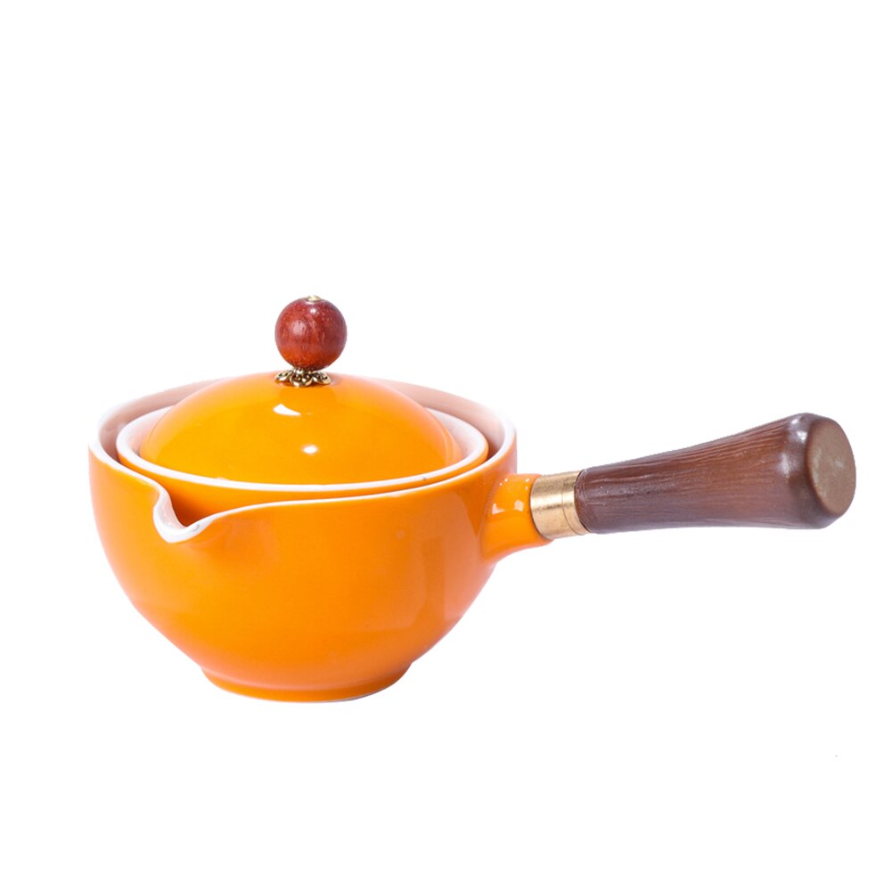 Teaware Chinese Tea Set Gong fu Tea Sets Portable Teapot Set with 360 Rotation Tea Maker and Infuser Portable All in Bag: K