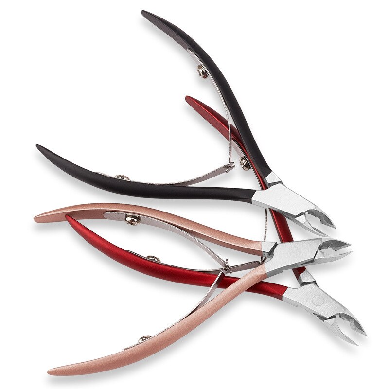 Taoye teemo Nail Cuticle Scissors Stainless Steel Manicure Pedicure Tools Rainbow colors Dead Skin Scissor Nipper Clipper Tools