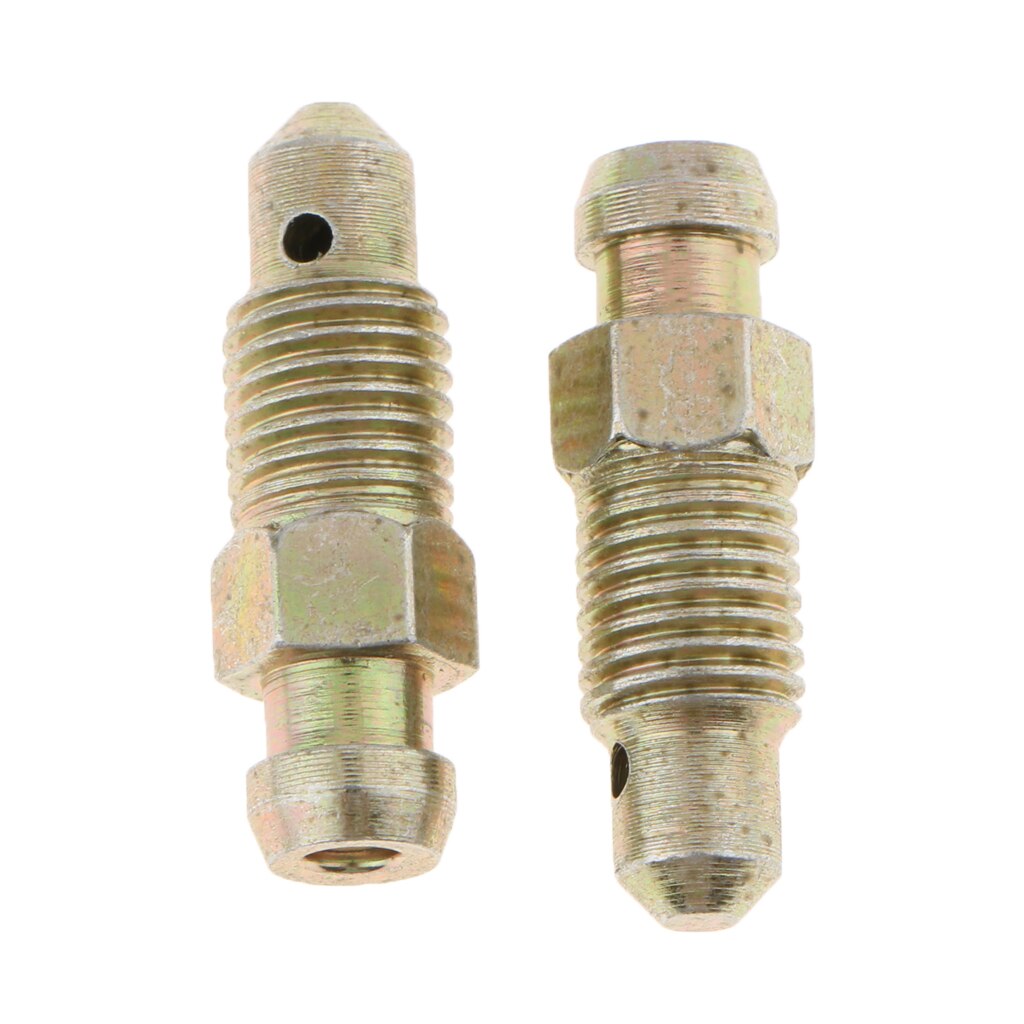 10 stk universal metal 26mm motorcykel bremseudlufter nippel caliper udluftningsskruer sæt  m8*1mm til bil motorcykel