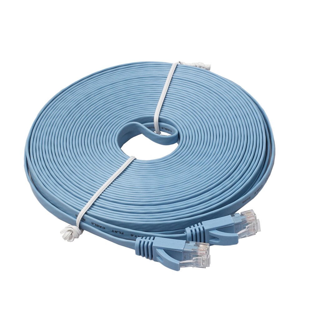 Bochara Flat CAT-6 cavo Patch Ethernet di rete RJ45 per Modem Router LAN rete connettore RJ45 50cm 1m 2m 3m 5m 10m 15m