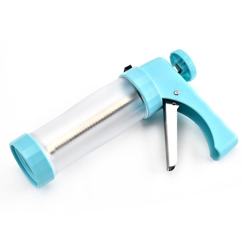 Cookie Biscuit Press Maker DIY Handmade Dessert Cake Cream Decoration Tool Kitchen Baking Gadget: Blue