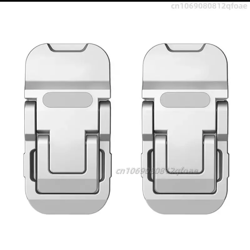 Verstelbare opvouwbare laptopstandaard Mini-poten Ultradunne draagbare ondersteuning voor Macbook Notebook Koelhouder Voeten Onzichtbare beugel: Zilver