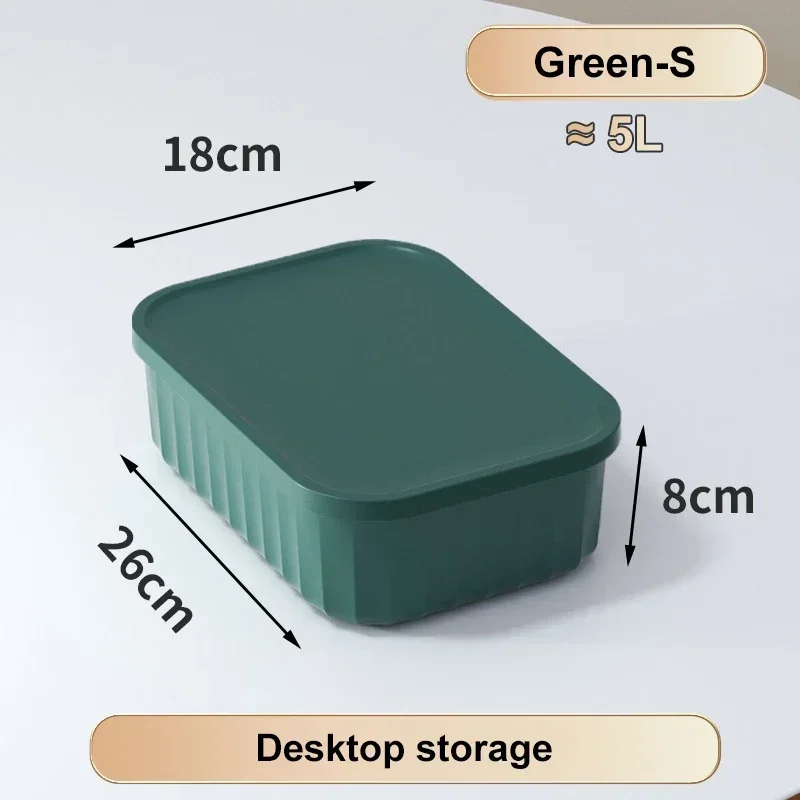 Japanische Kunst Farbe Aufbewahrung sbox Schlafsaal Heimat Sekretariat Schreibtisch Kleinigkeiten Container Snack Kosmetik mit Deckel Aufbewahrung sbox: Rosa