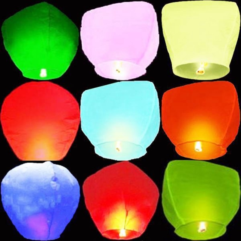 10pcs / lot DIY Chinese Sky Paper Flying Wishing L... – Vicedeal