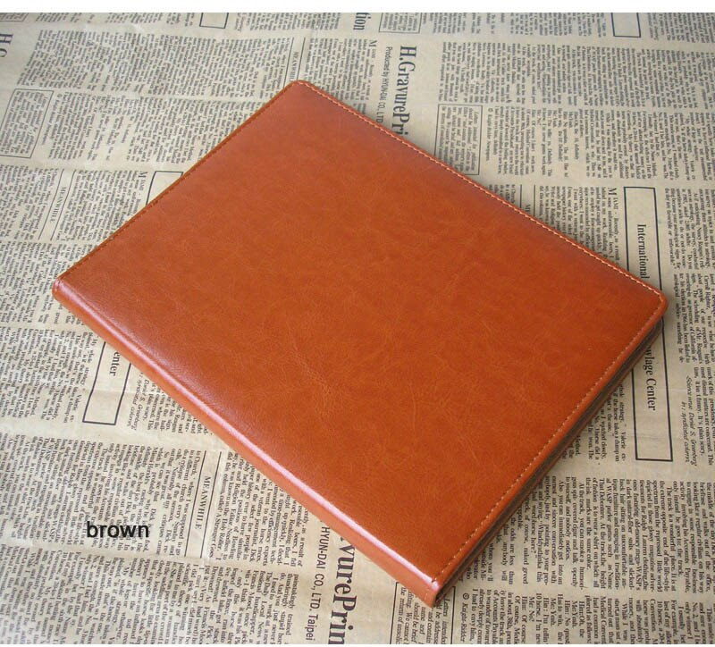 multi-functional A5 filing folder sales business manager contract folder office paper clipboard writing pad notepad calculator: Auburn