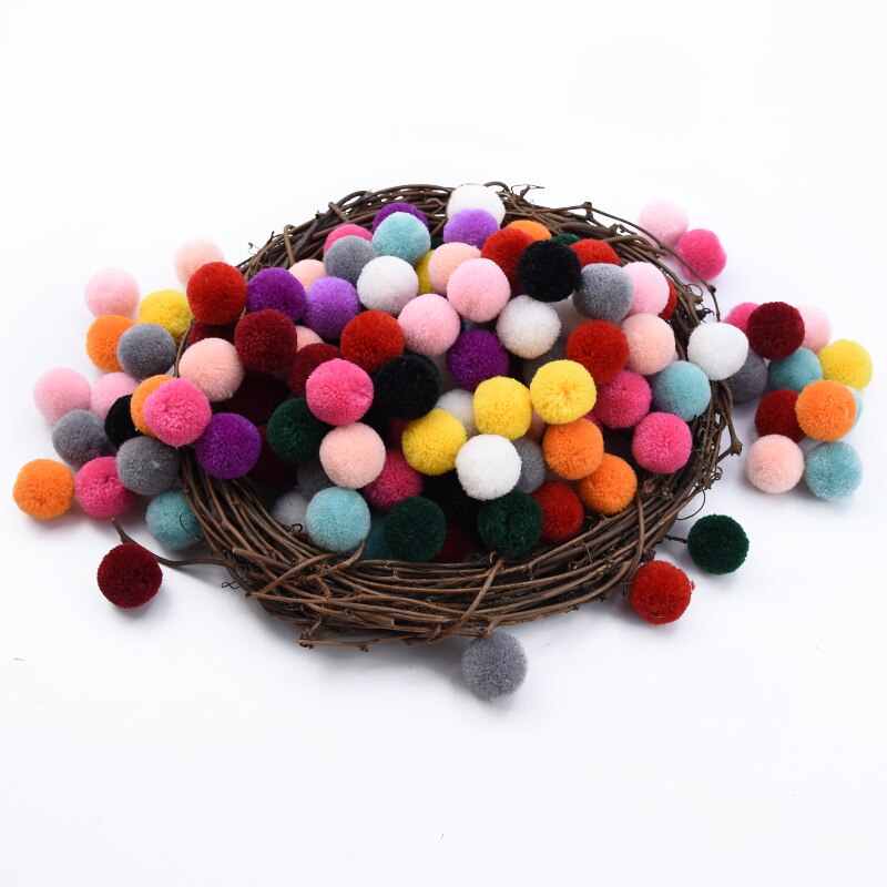 10/30 st 2cm billiga pompom kläder & accessoarer gör-det-själv godisask en keps bröllopsblommor för scrapbooking heminredning