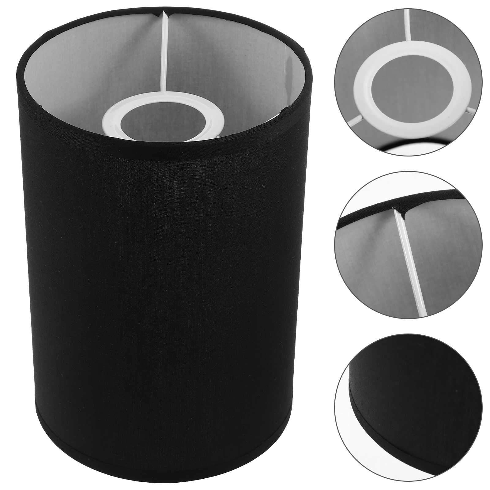 Runder Lampenschirm, Tischlampen, dekorativer Stehlampenschirm, Leinen, Schlafzimmer-Lampenschirme, einfache Lampenabdeckung, Hängelampenschirme, Beleuchtung