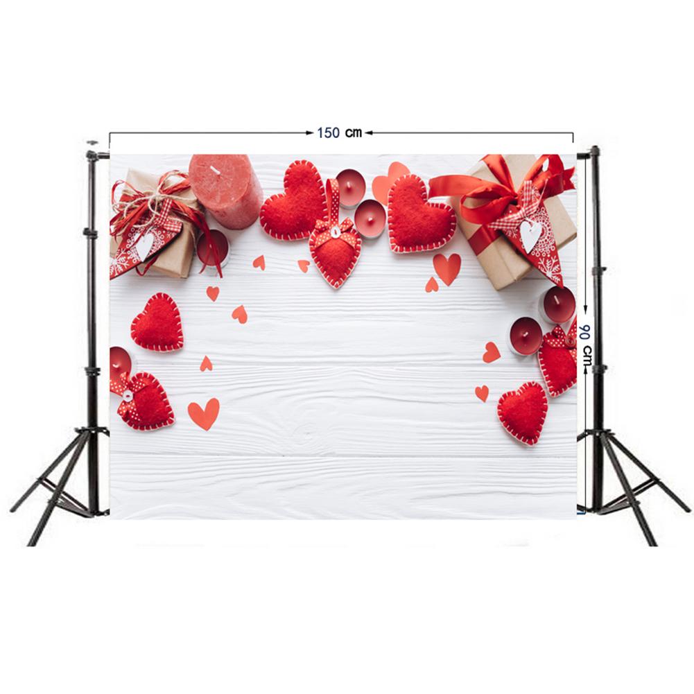 Wall studio valentines baggrund prop skærm foto baggrund ikke-falmende bord kunst klud fest dekorativt tilbehør: G