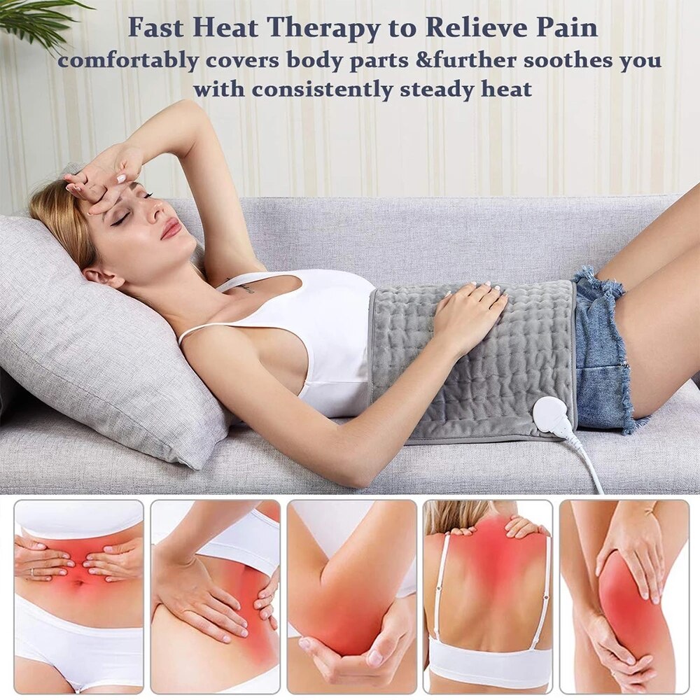 EU/US/UK Electric Therapy Heating Pad Heat Pad Blanket Neck For Stomach Shoulder Back Pain Relief Warmer Wrap Temp Heater