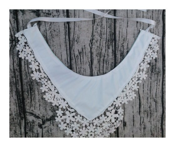 AURORA-babero blanco para bebé, babero de encaje para niña, babero para bebé, babero de encaje para niña, babero blanco para bebé, babero de encaje para bebé