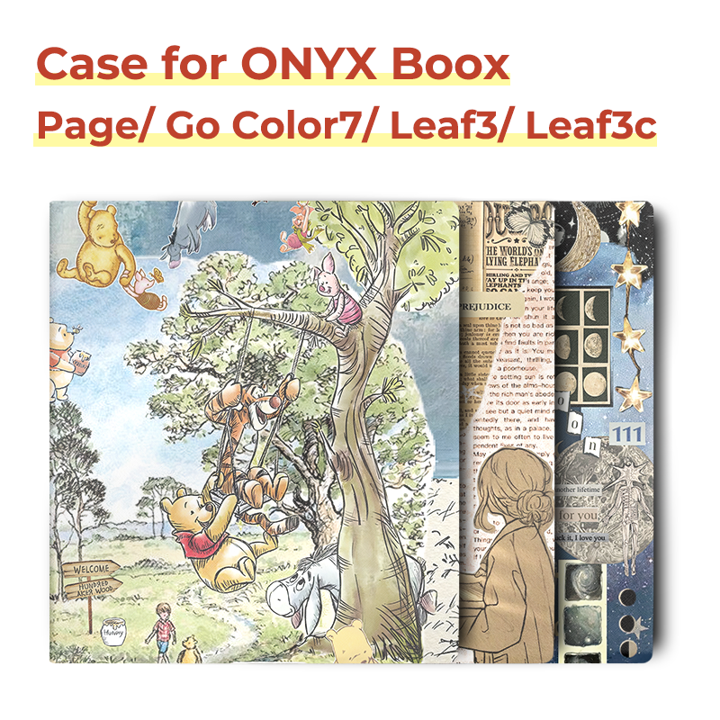 Magnetische hoes voor ONYX BOOX Page and Go Color 7 Book Case voor Leaf 3c en Leaf3 met Auto Wake Up Ultra Thin Smart Functie