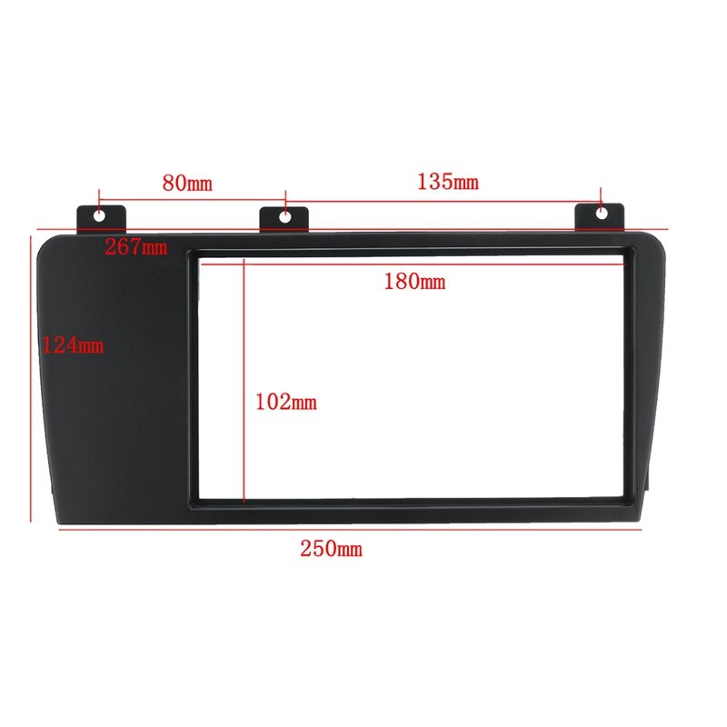 Bilstereo radio fascia panel plateramme 2 din for volvo  xc70/ v70/ s60 2004-2007