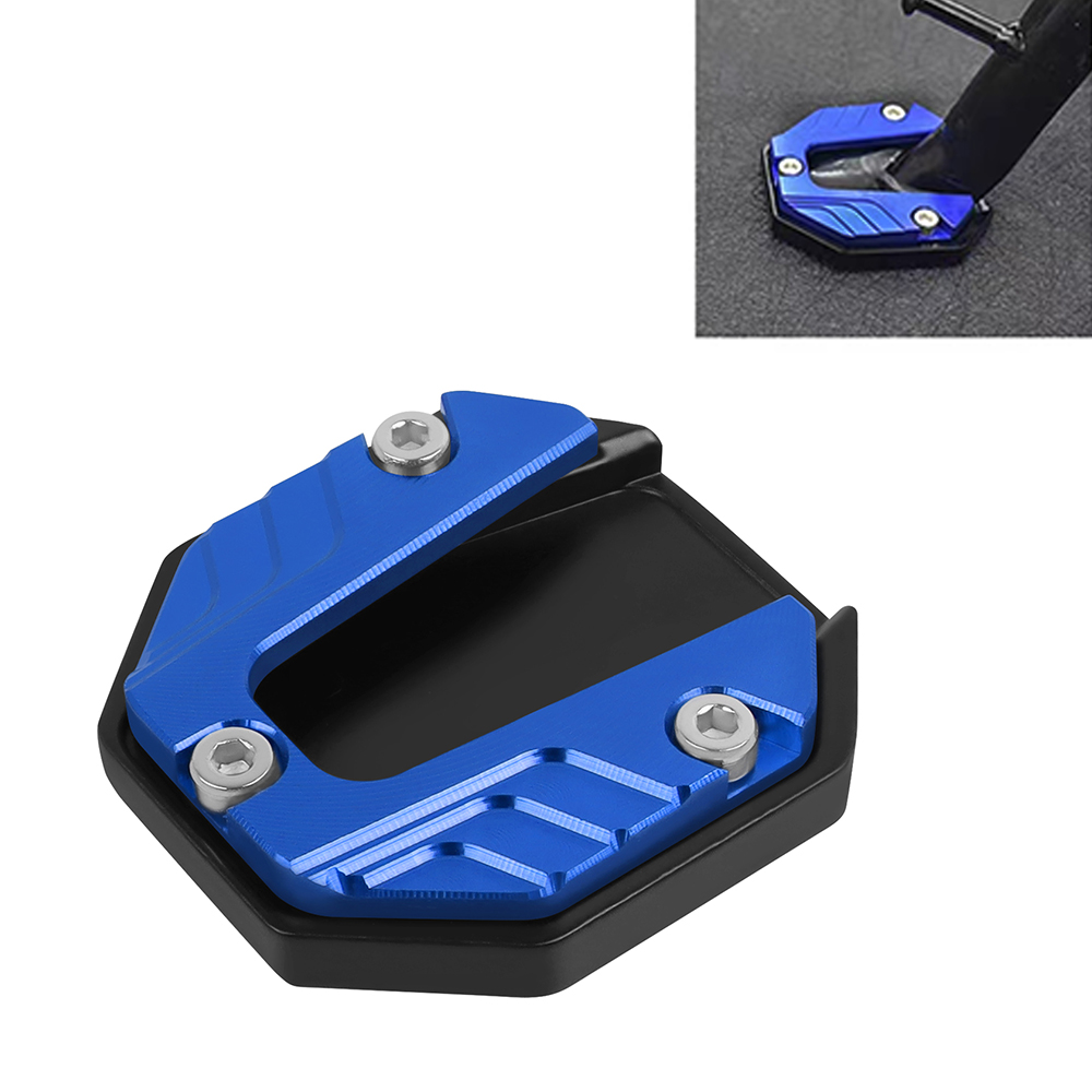 Accessori moto Scooter universali piastra di prolunga per cavalletto CNC supporto laterale per piede supporto Base antiscivolo cuscinetto ingranditore