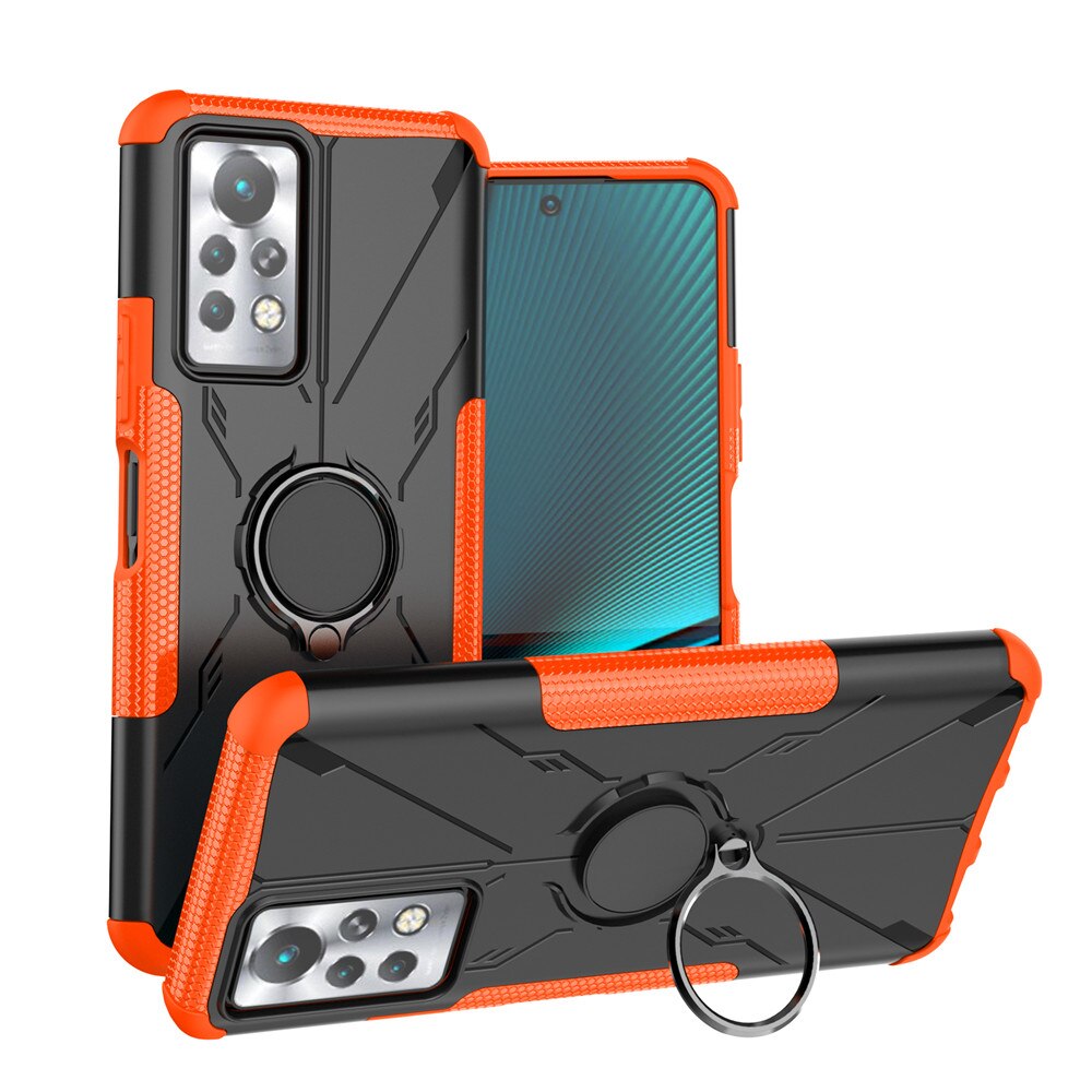 For Infinix Note 11 Case Luxury Ring Back Cover Stand Armor ShockProof Case For Infinix Note 11 Pro Note11 Phone Case: Infinix Note 11 / orange
