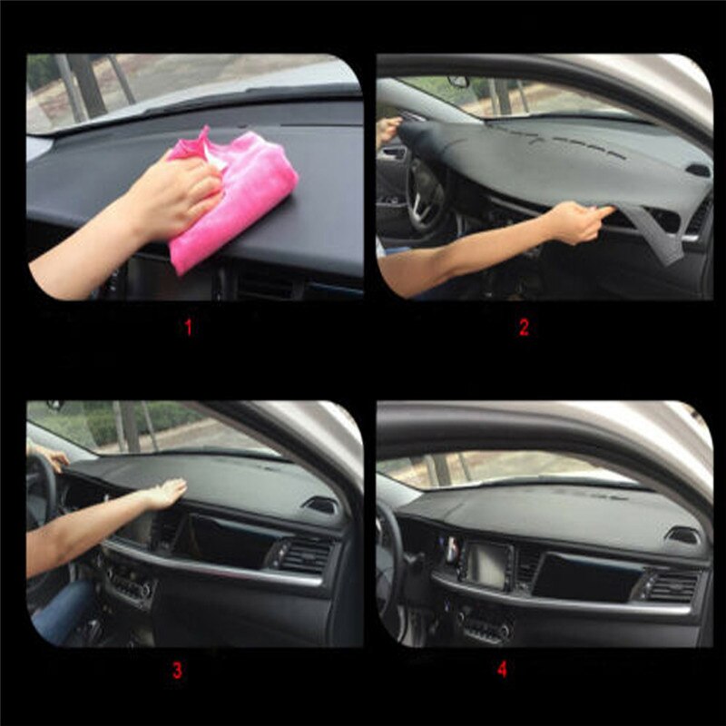 Solskærm mat bil dashmat instrumentbræt læder beskyttende pad cover dash til jaguar xf venstre kørsel