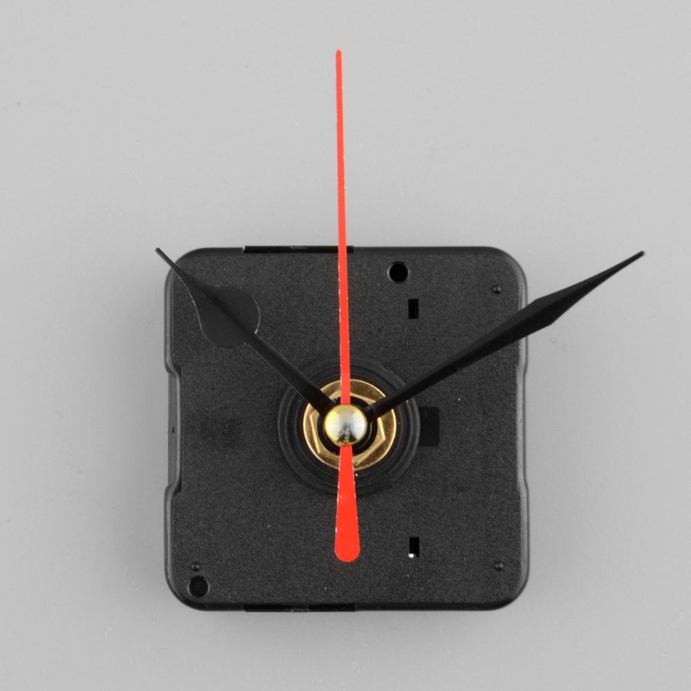 Stille Klok Quartz Uurwerk Mechanisme Rode en Zwarte Hand Deel Reparatie Tool Set Wandklok Klok Beweging Klok Onderdelen Muur decal