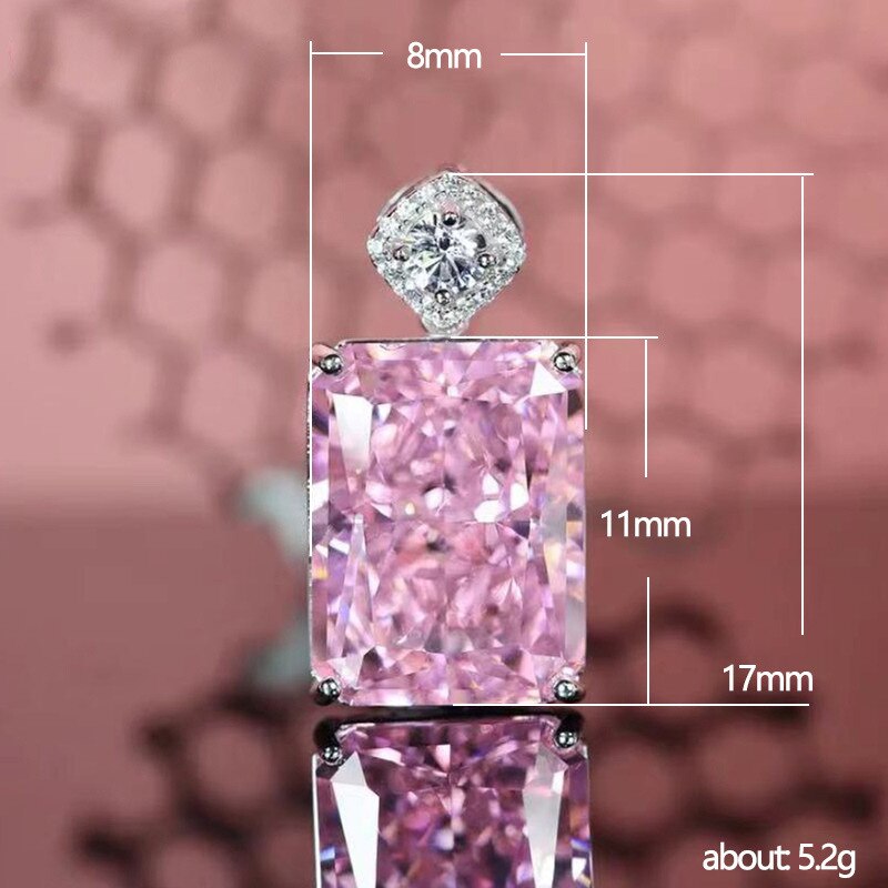 Collana in zircone quadrato argento angelo nero per donna personalità temperamento rosa pietra preziosa catena clavicola 2022 nuovi gioielli INS